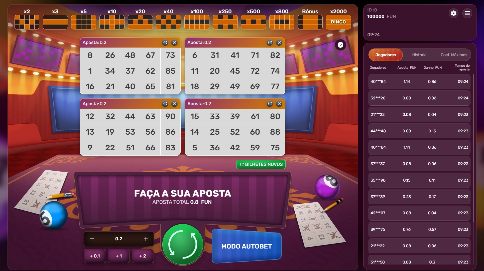 Online Bingo de cassino brasileiro Booi